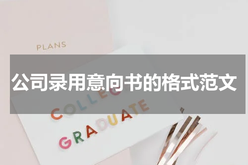 公司录用意向书的格式范文