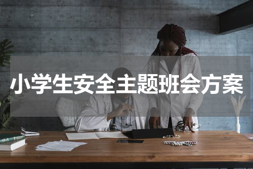 小学生安全主题班会方案