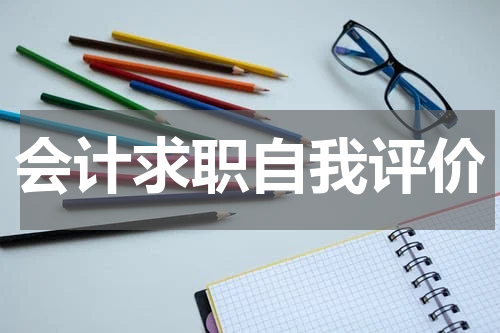 会计求职自我评价