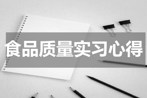 食品质量实习心得
