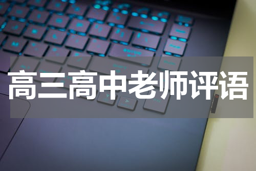 高三高中老师评语