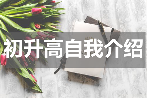 初升高自我介绍