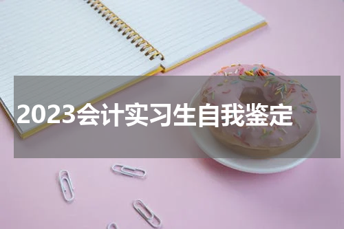 2023会计实习生自我鉴定