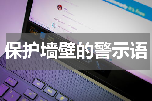 保护墙壁的警示语