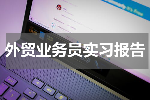 外贸业务员实习报告