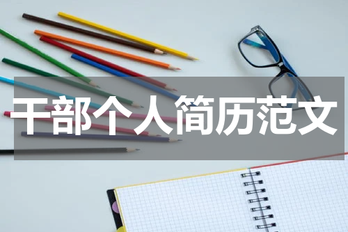干部个人简历范文