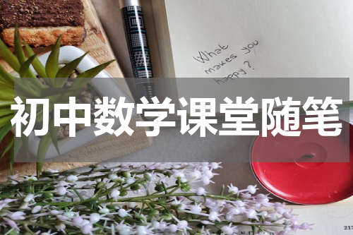 初中数学课堂随笔
