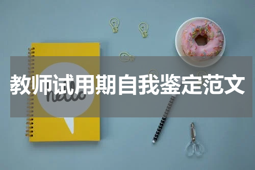 教师试用期自我鉴定范文