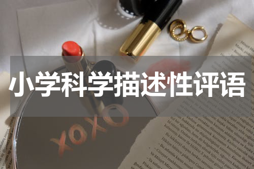 小学科学描述性评语