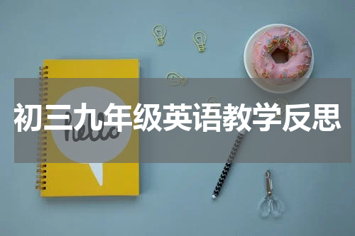 初三九年级英语教学反思