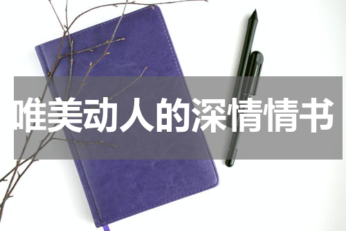 唯美动人的深情情书