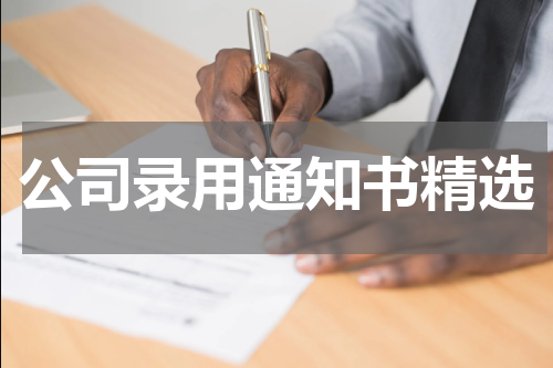 公司录用通知书精选
