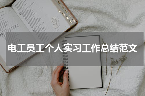 电工员工个人实习工作总结范文