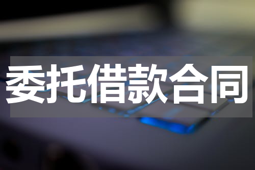 委托借款合同