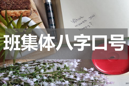 班集体八字口号