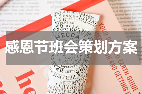感恩节班会策划方案