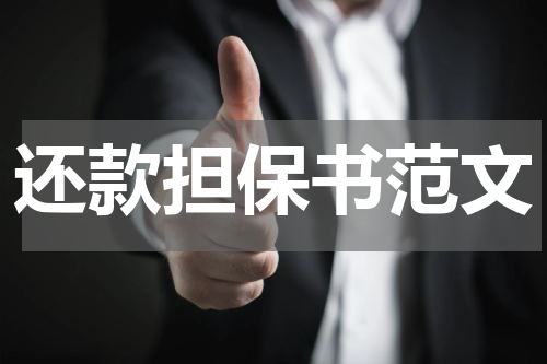 还款担保书范文