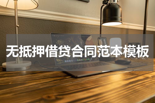 无抵押借贷合同范本模板
