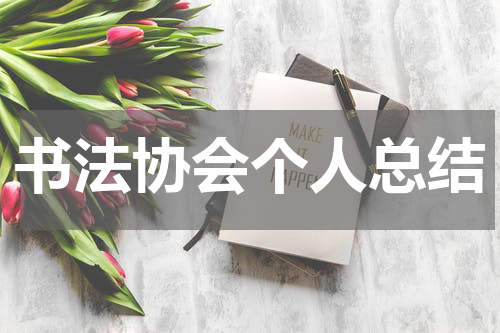 书法协会个人总结