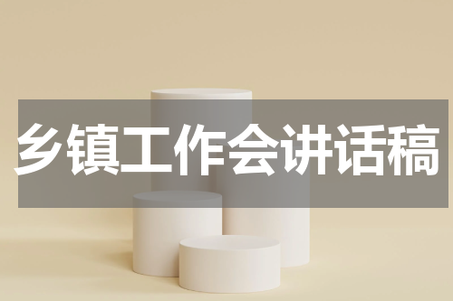 乡镇工作会讲话稿