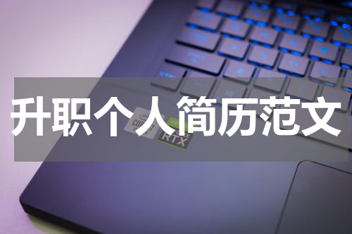 升职个人简历范文