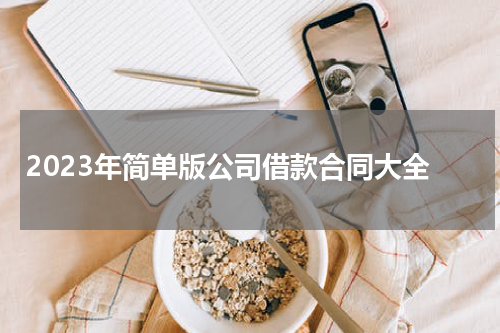 2023年简单版公司借款合同大全