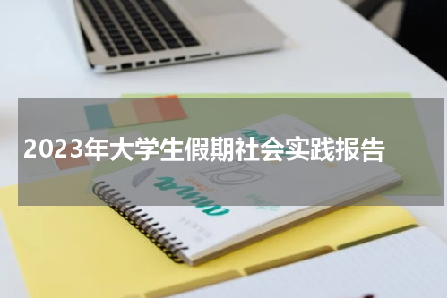 2023年大学生假期社会实践报告