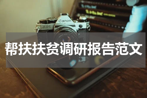 帮扶扶贫调研报告范文