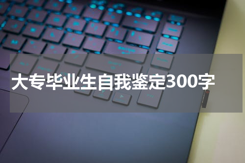 大专毕业生自我鉴定300字