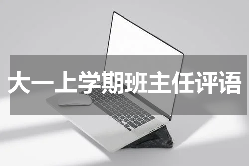 大一上学期班主任评语