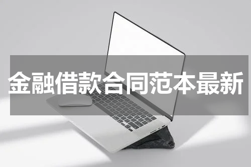 金融借款合同范本最新