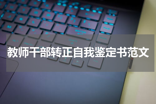 教师干部转正自我鉴定书范文