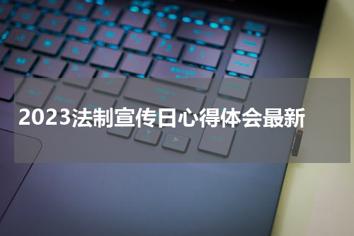 2023法制宣传日心得体会最新