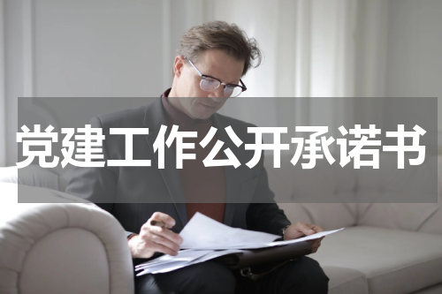 党建工作公开承诺书