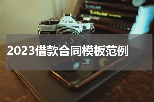 2023借款合同模板范例