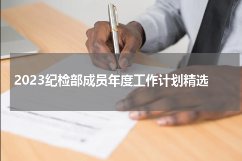 2023纪检部成员年度工作计划精选
