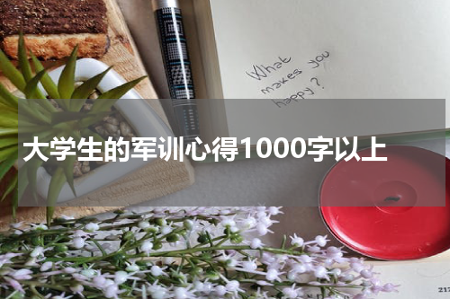 大学生的军训心得1000字以上