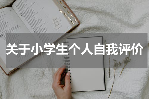 关于小学生个人自我评价