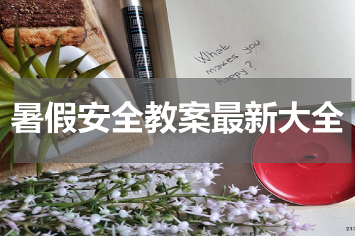 暑假安全教案最新大全
