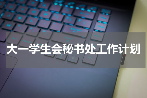 大一学生会秘书处工作计划