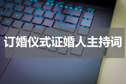 订婚仪式证婚人主持词