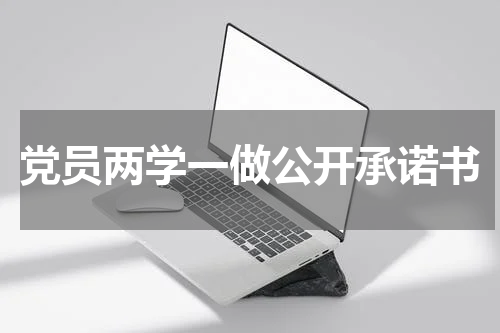 党员两学一做公开承诺书