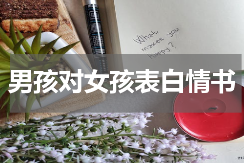 男孩对女孩表白情书
