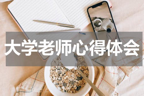 大学老师心得体会