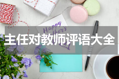 主任对教师评语大全