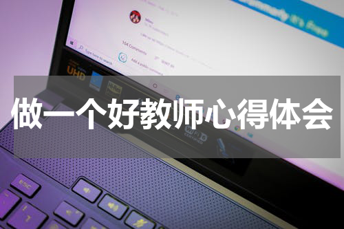 做一个好教师心得体会