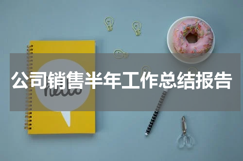 公司销售半年工作总结报告