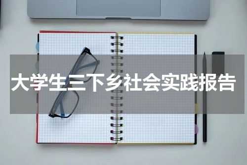 大学生三下乡社会实践报告
