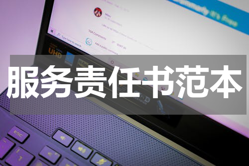 服务责任书范本
