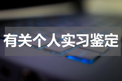 有关个人实习鉴定